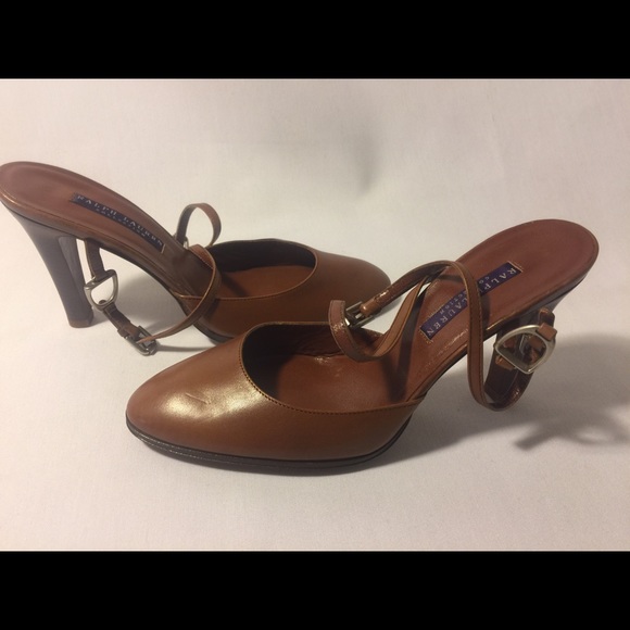 Purple Label Ralph Lauren crisscrossing strap heel - Picture 3 of 4